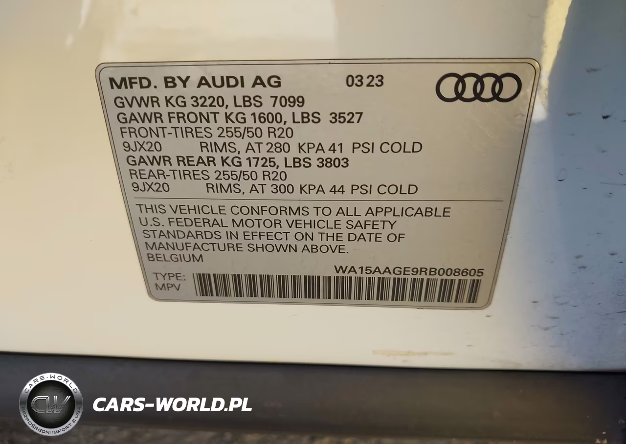 2024 Audi Q8 E-Tron Premium Plus Quattro VIN:WA15AAGE9RB008605 - 9