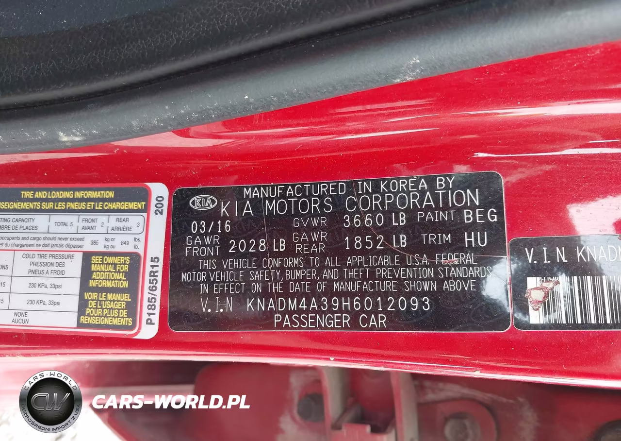 2017 Kia Rio Lx VIN:KNADM4A39H6012093 - 9