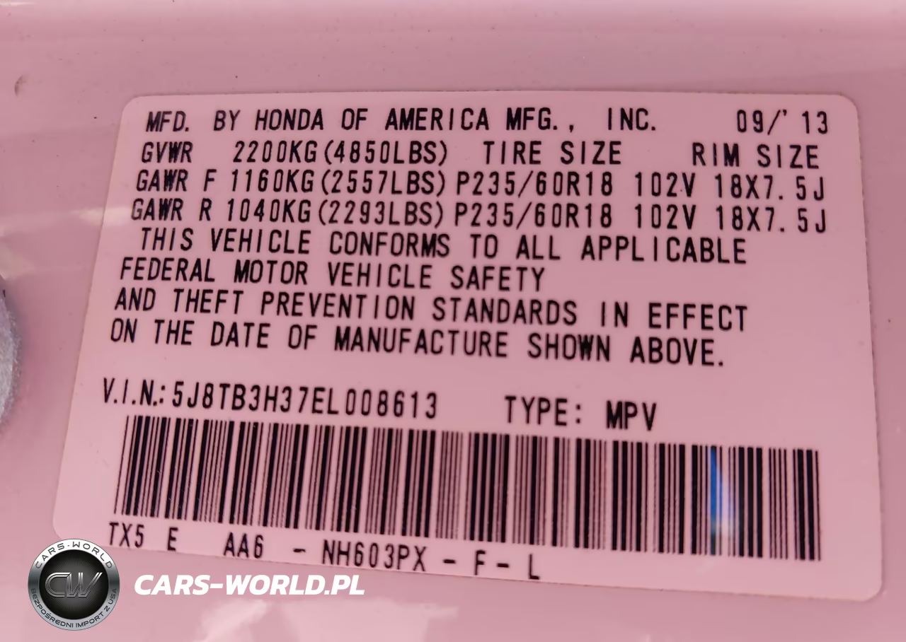 2014 Acura Rdx VIN:5J8TB3H37EL008613 - 9