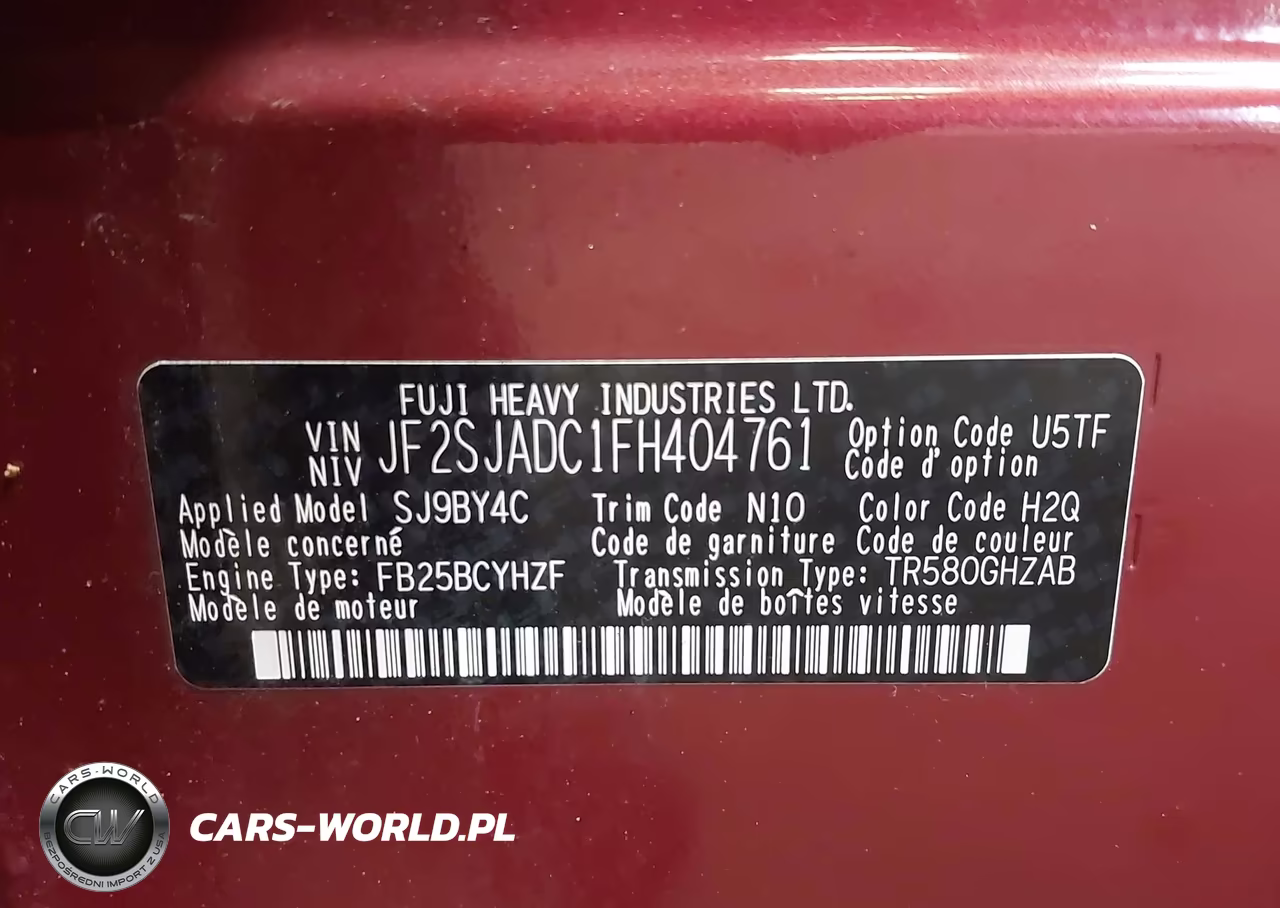 2015 Subaru Forester 2.5I Premium VIN:JF2SJADC1FH404761 - 14