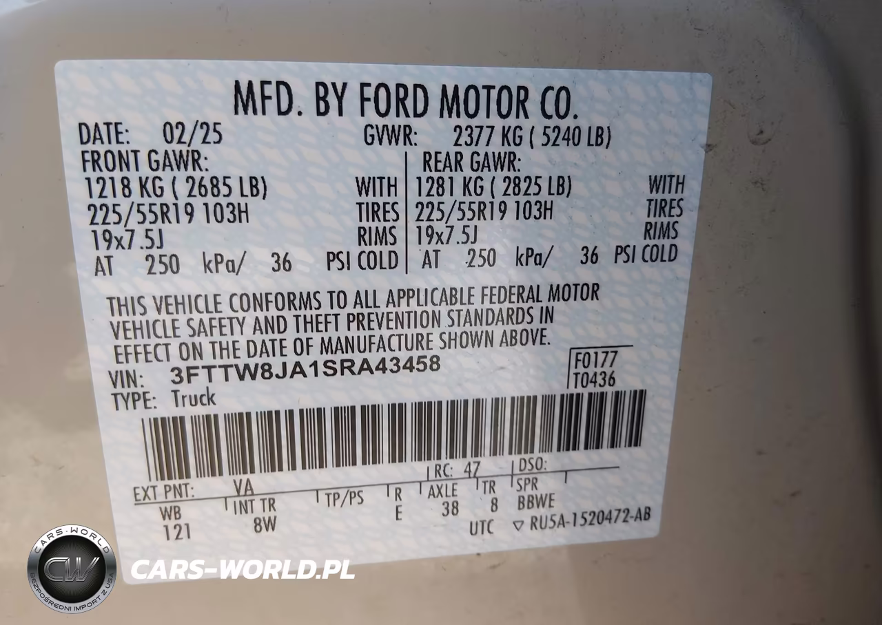 2025 Ford Maverick Xlt VIN:3FTTW8JA1SRA43458 - 9