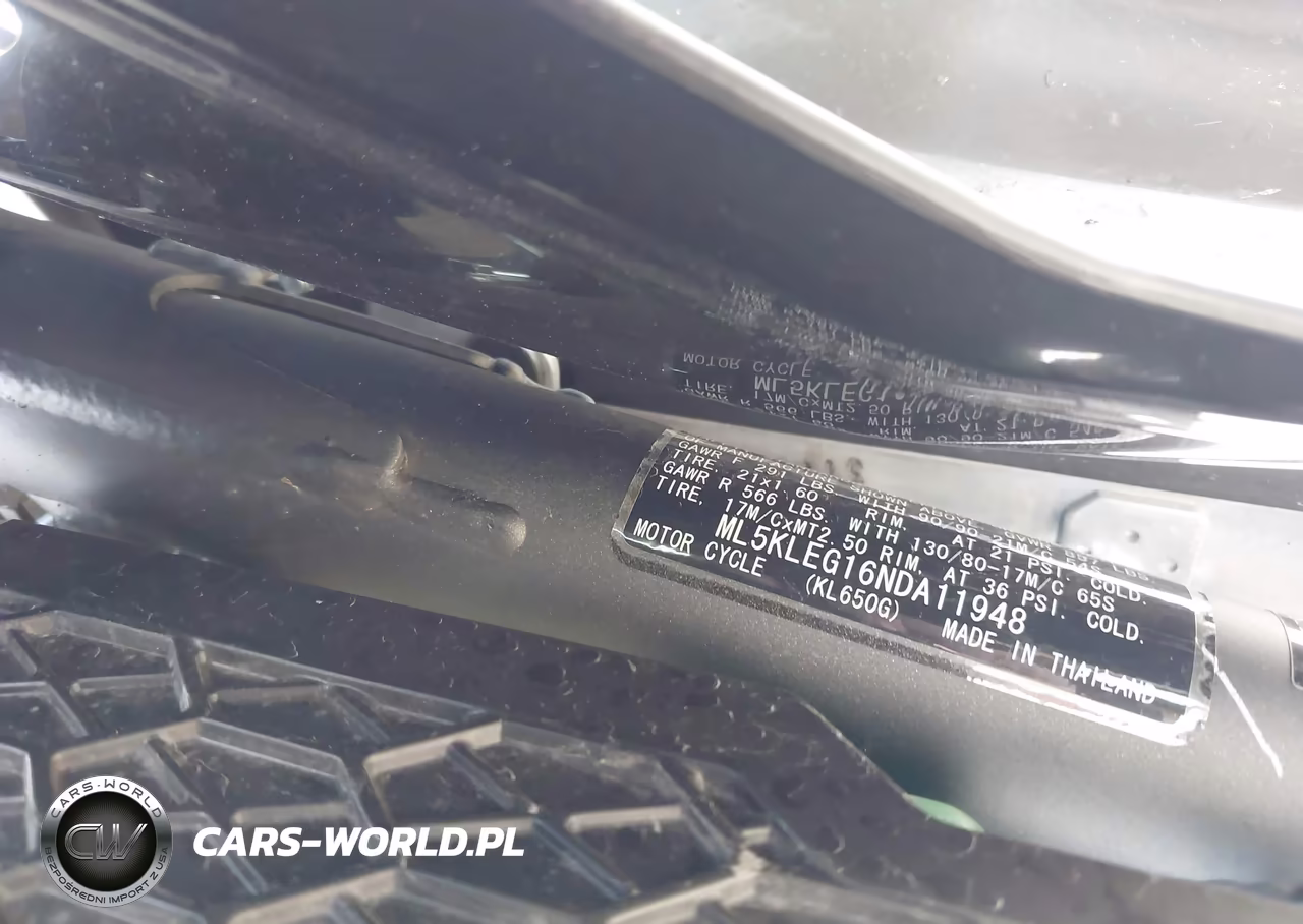 2022 Kawasaki Kl650 G VIN:ML5KLEG16NDA11948 - 10