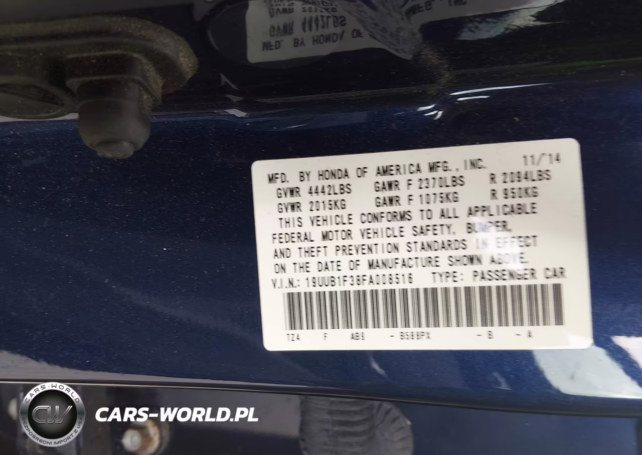 2015 Acura Tlx VIN:19UUB1F38FA008516 - 9