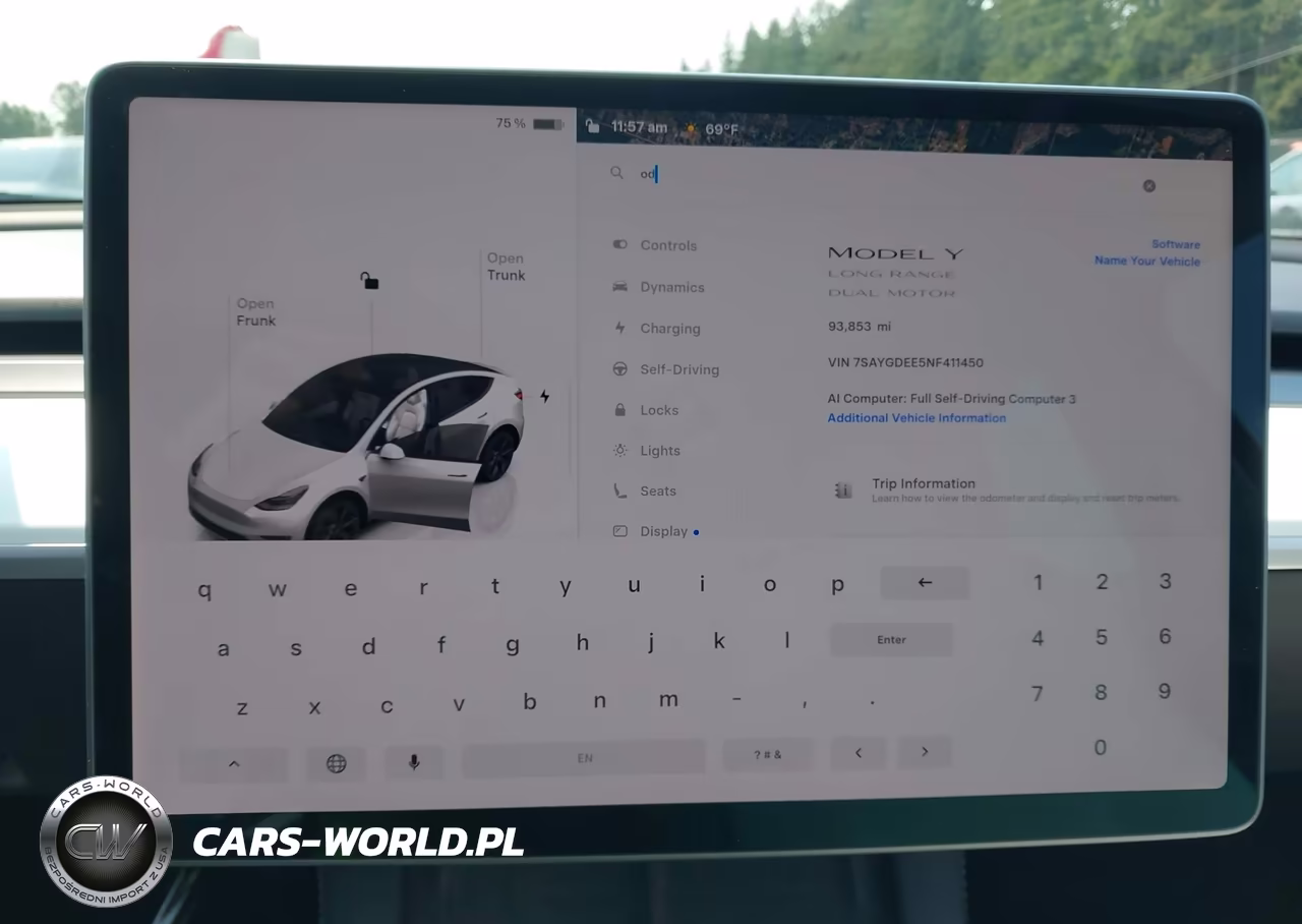 2022 Tesla Model Y Long Range Dual Motor All-Wheel Drive VIN:7SAYGDEE5NF411450 - 7