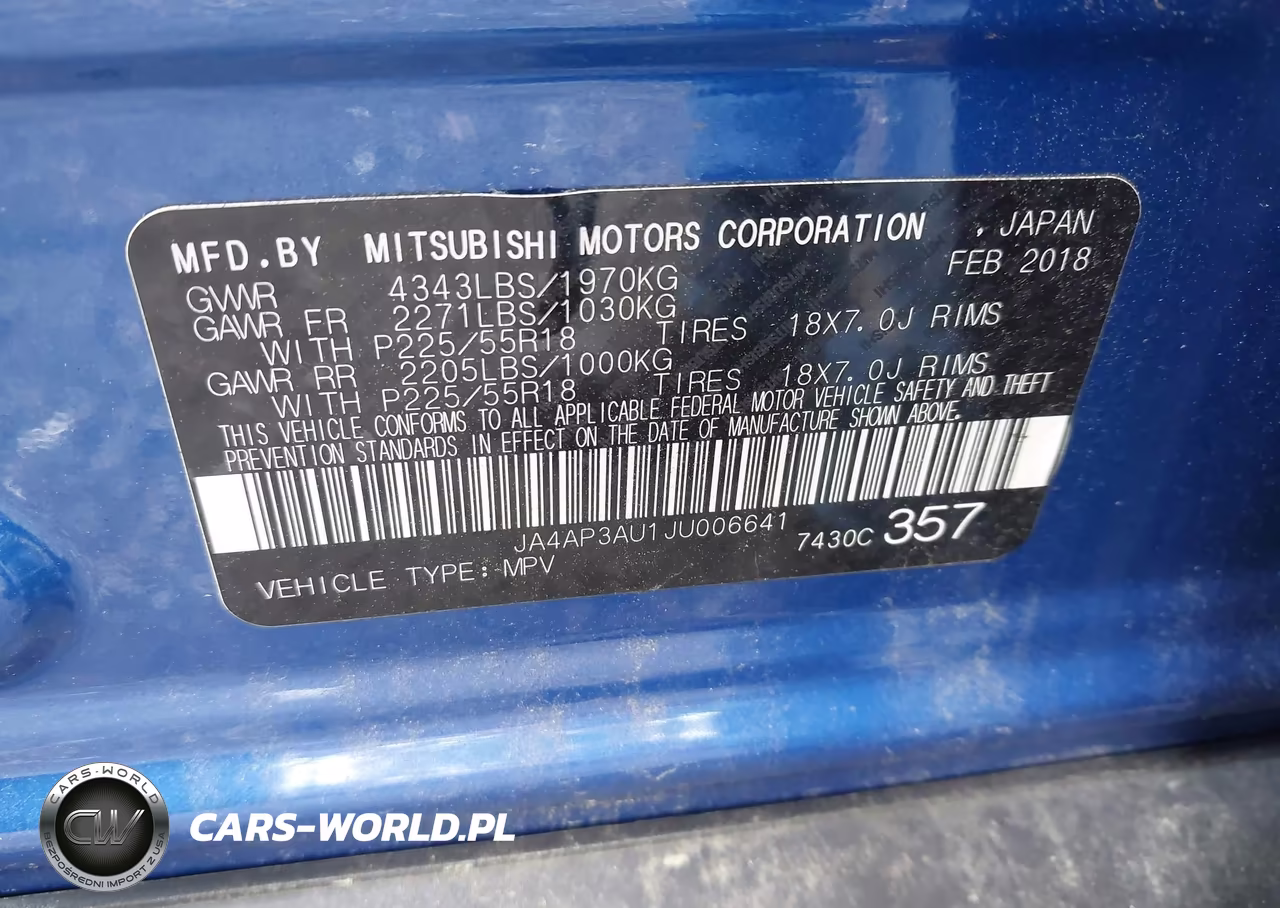 2018 Mitsubishi Outlander Sport 2.0 Le VIN:JA4AP3AU1JU006641 - 9