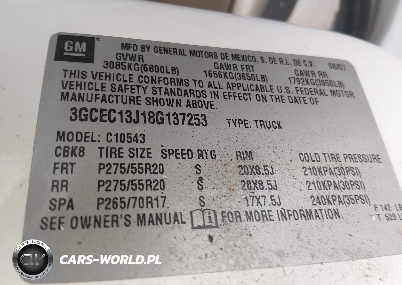 2008 Chevrolet Silverado 1500 Lt1 VIN:3GCEC13J18G137253 - 9
