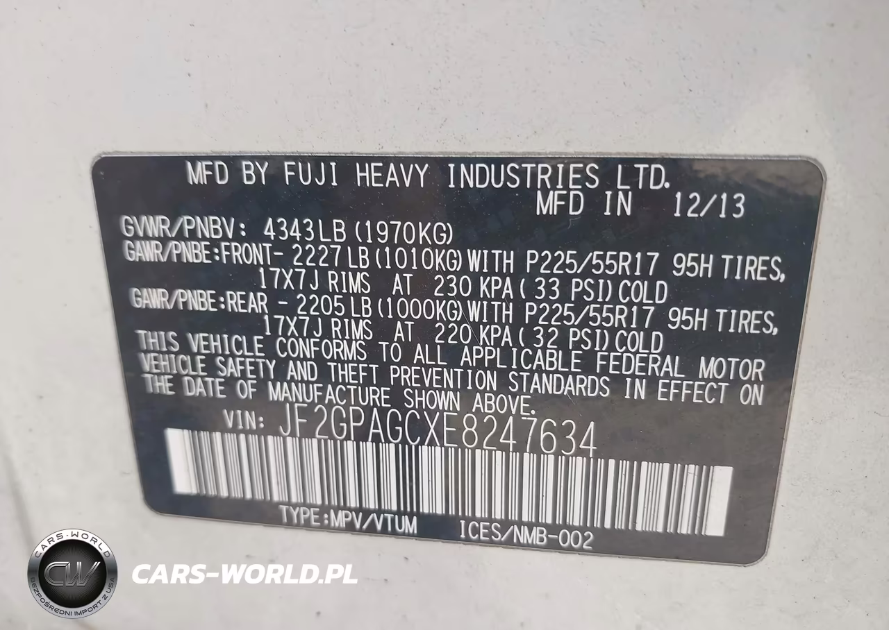 2014 Subaru Xv Crosstrek 2.0I Limited VIN:JF2GPAGCXE8247634 - 9