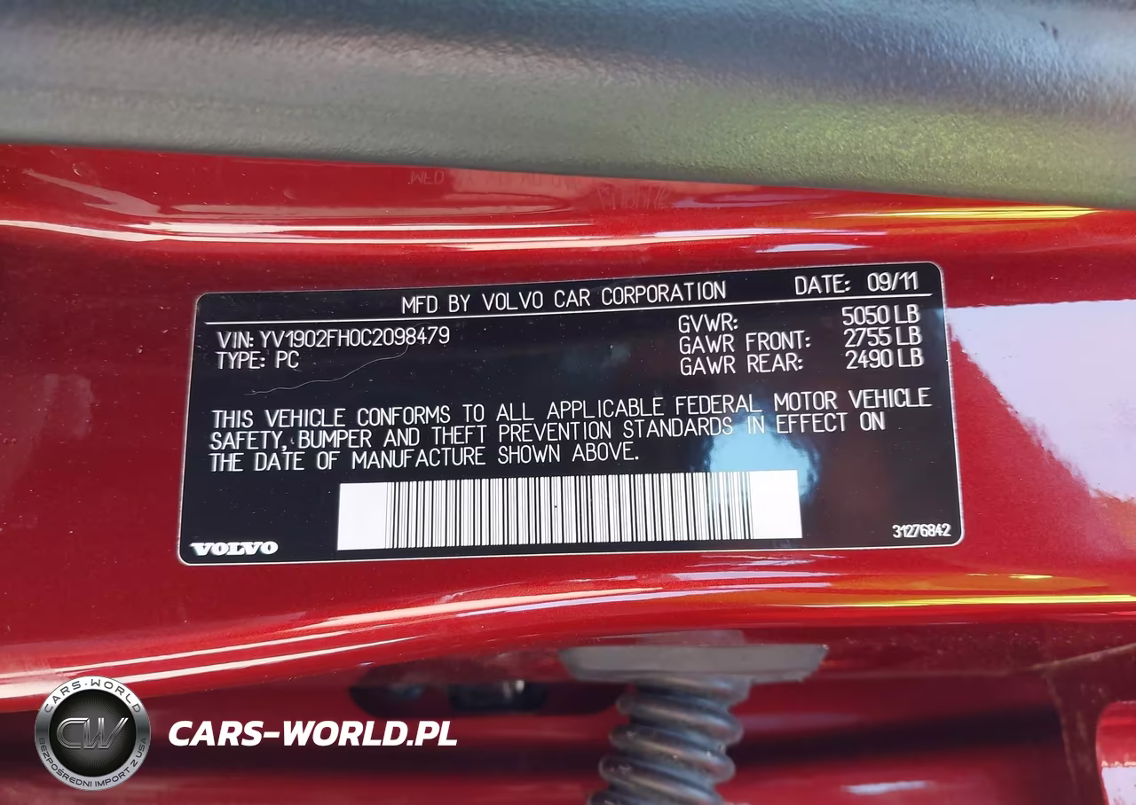 2012 Volvo S60 T6 VIN:YV1902FH0C2098479 - 9