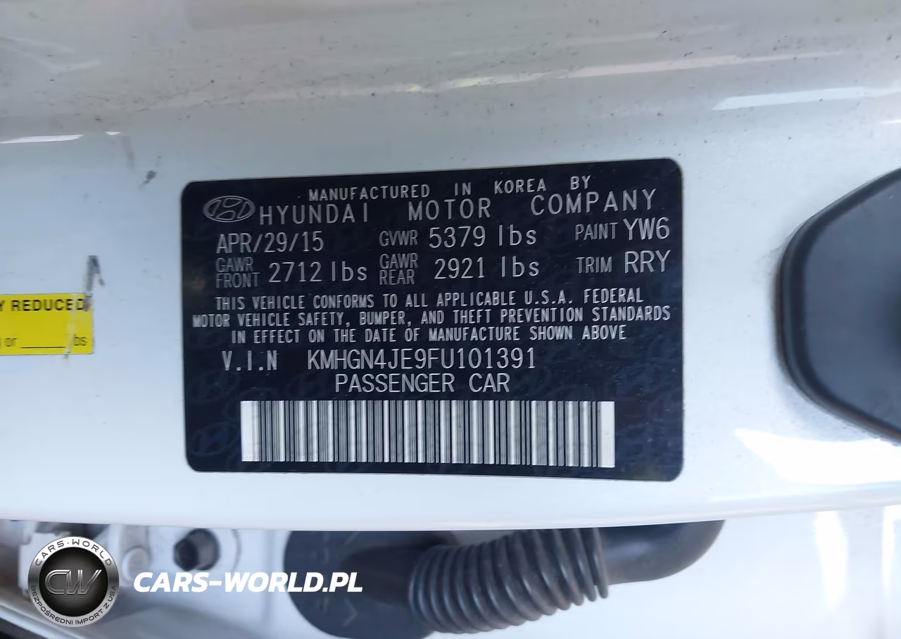 2015 Hyundai Genesis 3.8 VIN:KMHGN4JE9FU101391 - 9