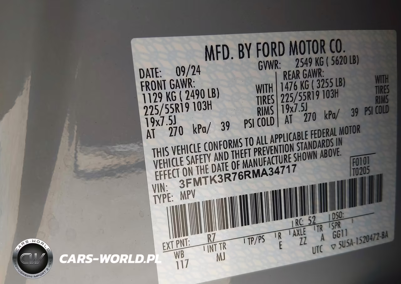 2024 Ford Mustang Mach-E Premium VIN:3FMTK3R76RMA34717 - 9