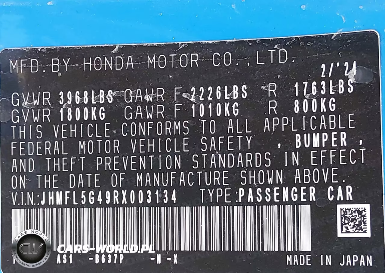 2024 Honda Civic Type R VIN:JHMFL5G49RX003134 - 9