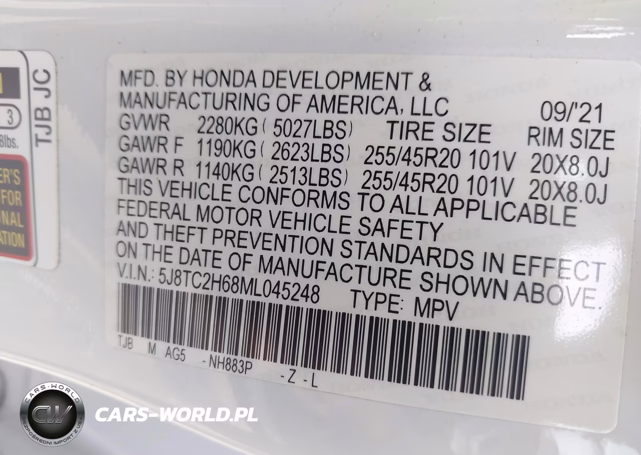 2021 Acura Rdx A-Spec Package VIN:5J8TC2H68ML045248 - 9