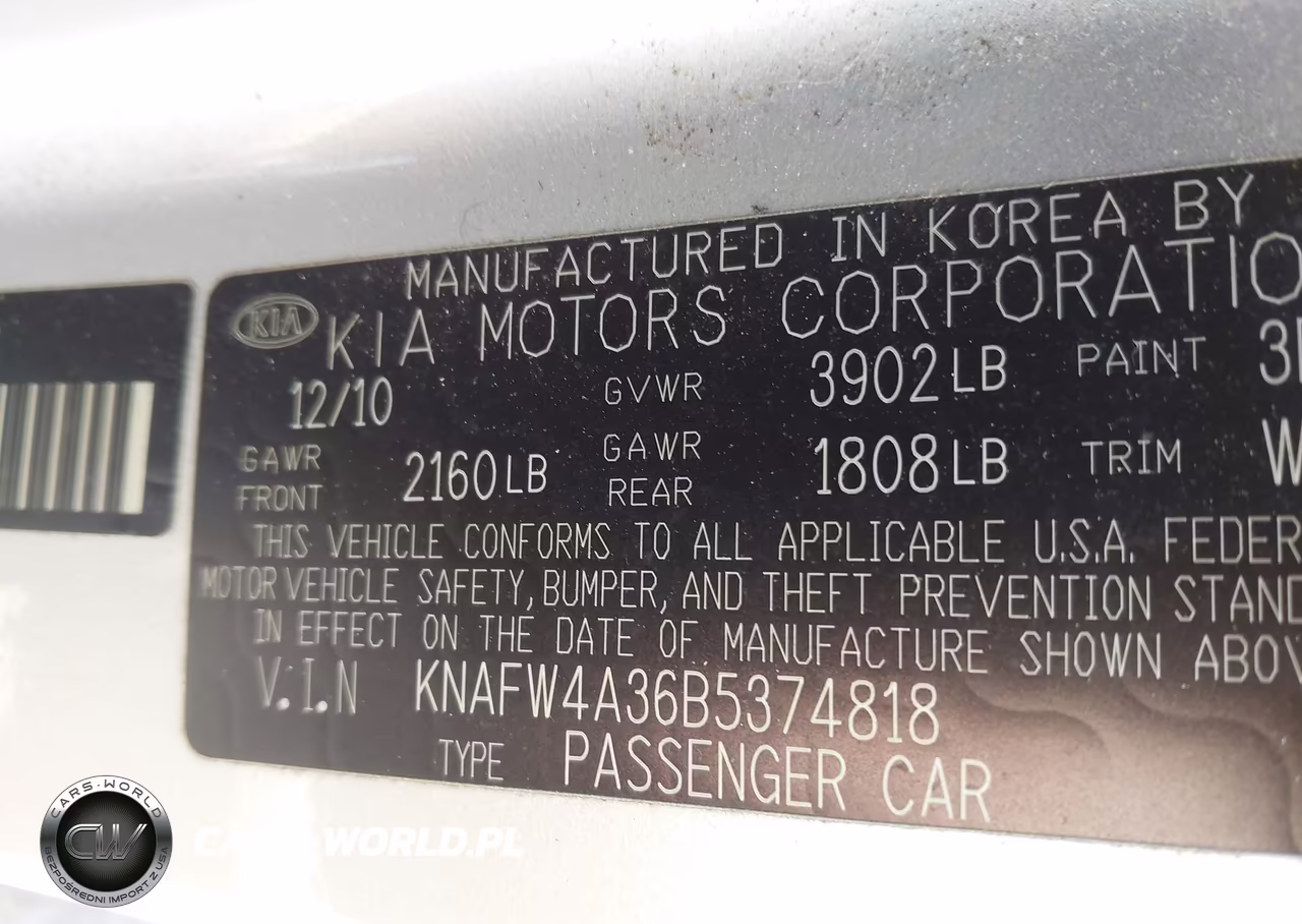2011 Kia Forte Sx VIN:KNAFW4A36B5374818 - 9