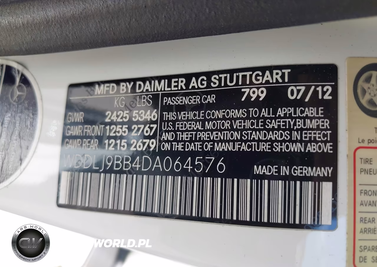 2013 Mercedes-Benz Cls 550 4Matic VIN:WDDLJ9BB4DA064576 - 9