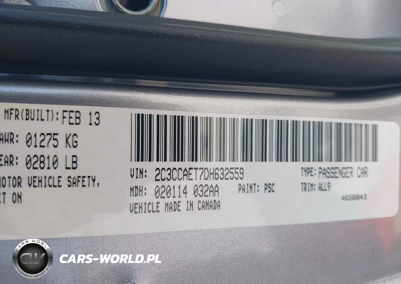 2013 Chrysler 300C VIN:2C3CCAET7DH632559 - 9