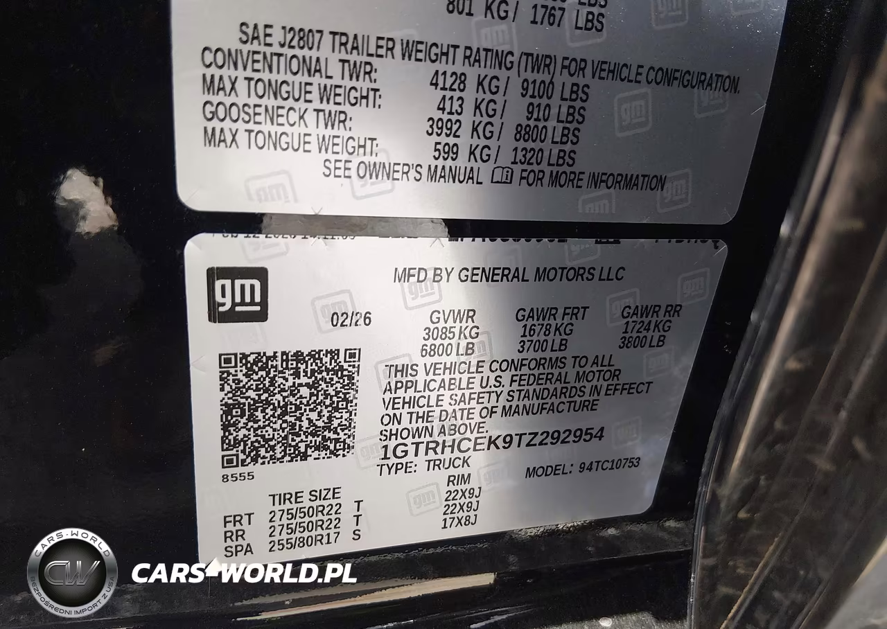 2026 GMC Sierra 1500 , Standard Bed, Elevation, Rwd VIN:1GTRHCEK9TZ292954 - 9