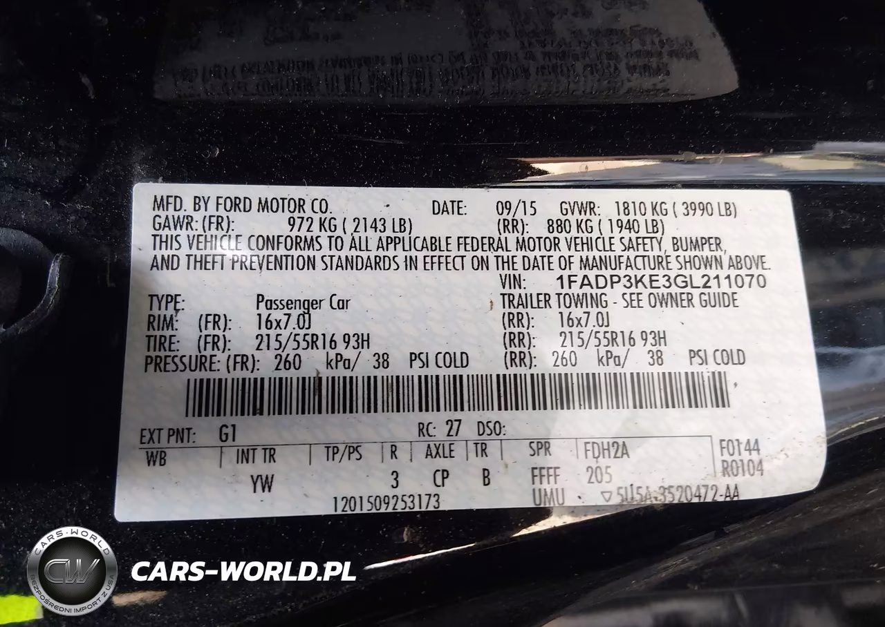 2016 Ford Focus Se VIN:1FADP3KE3GL211070 - 9