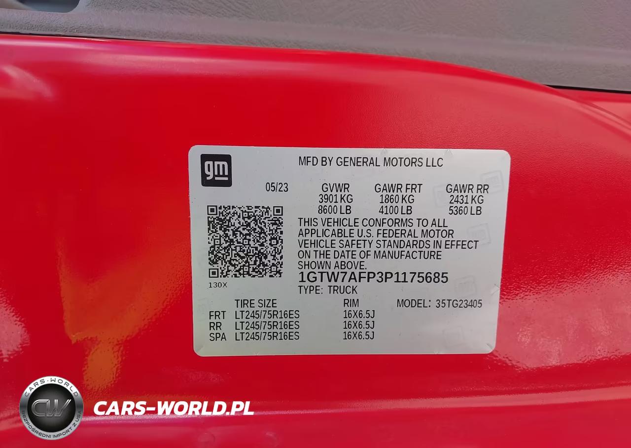 2023 GMC Savana Cargo Rwd 2500 Regular Wheelbase Work Van VIN:1GTW7AFP3P1175685 - 9