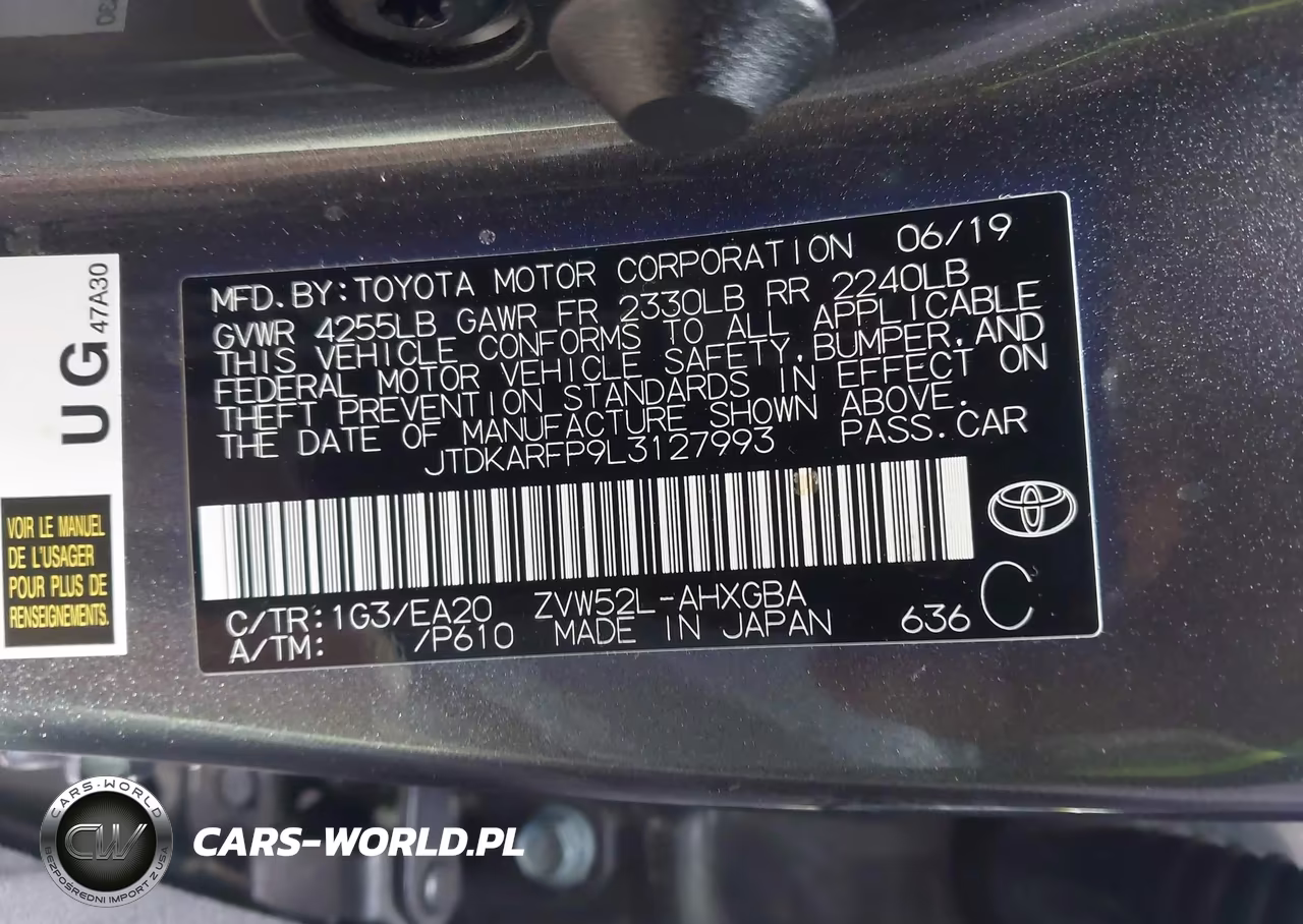 2020 Toyota Prius Prime Limited VIN:JTDKARFP9L3127993 - 9