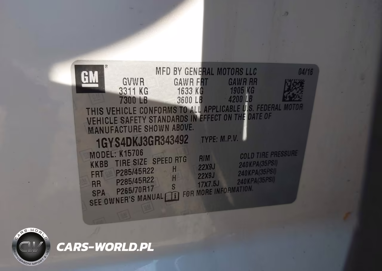 2016 Cadillac Escalade Platinum VIN:1GYS4DKJ3GR343492 - 9