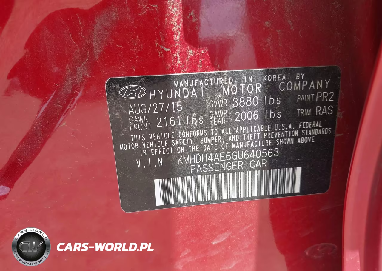 2016 Hyundai Elantra Se VIN:KMHDH4AE6GU640563 - 9
