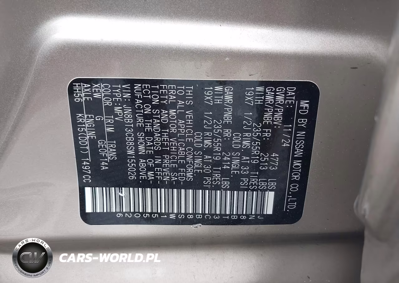 2025 Nissan Rogue Sl Intelligent Awd VIN:JN8BT3CB8SW155026 - 9