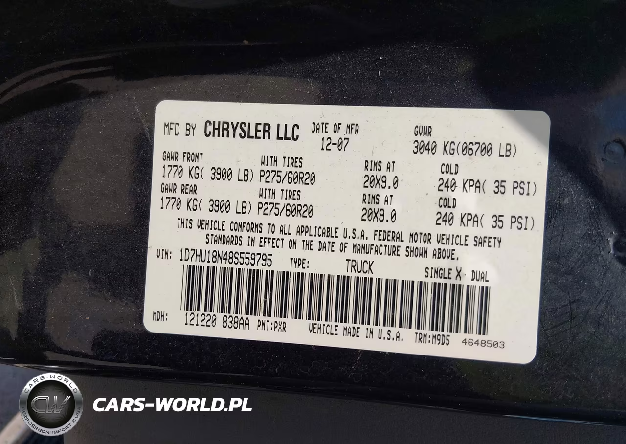 2008 Dodge Ram 1500 Slt VIN:1D7HU18N48S559795 - 9