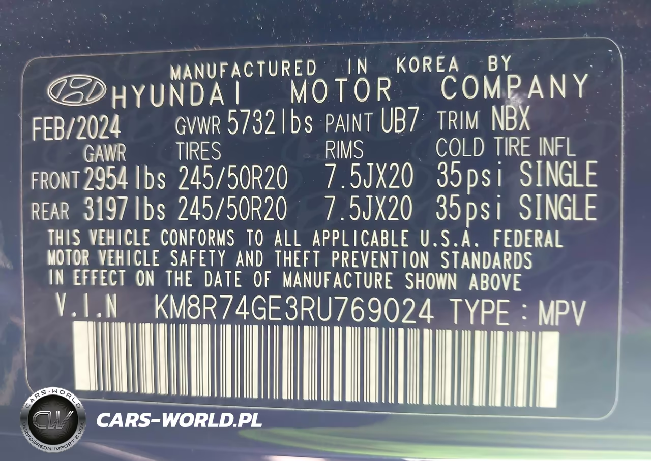 2024 Hyundai Palisade Calligraphy VIN:KM8R74GE3RU769024 - 9