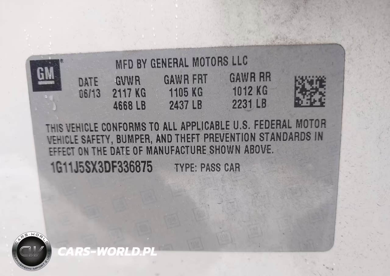 2013 Chevrolet Malibu 2Lz VIN:1G11J5SX3DF336875 - 9