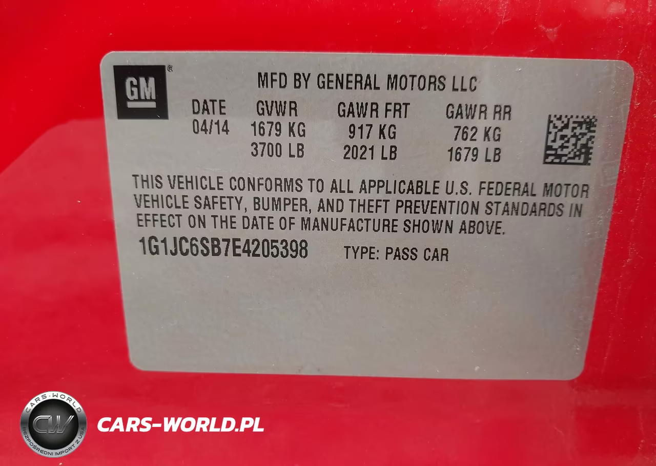 2014 Chevrolet Sonic Lt Auto VIN:1G1JC6SB7E4205398 - 9