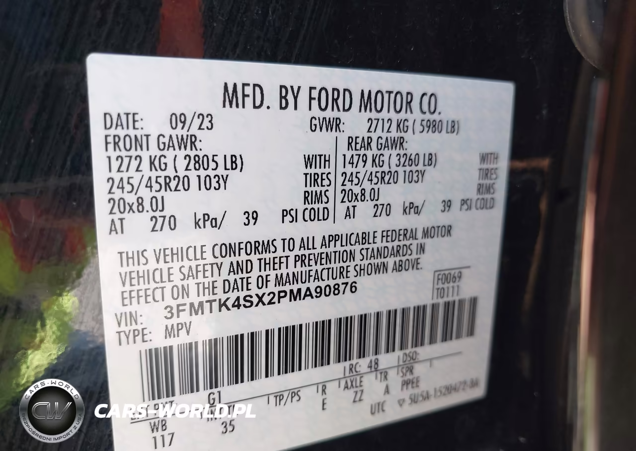 2023 Ford Mustang Mach-E Gt VIN:3FMTK4SX2PMA90876 - 9
