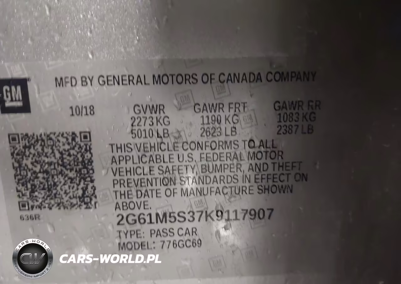 2019 Cadillac Xts Luxury VIN:2G61M5S37K9117907 - 9