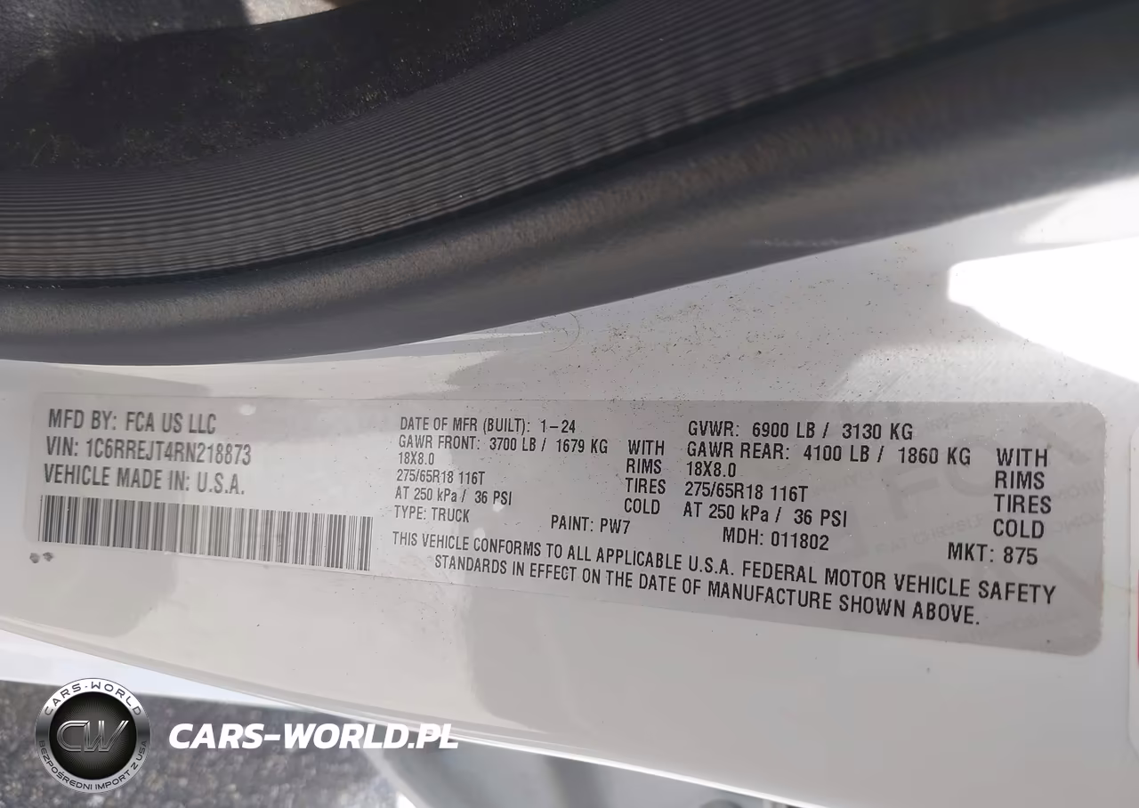 2024 Ram 1500 Laramie 4X2 5'7 Box VIN:1C6RREJT4RN218873 - 9