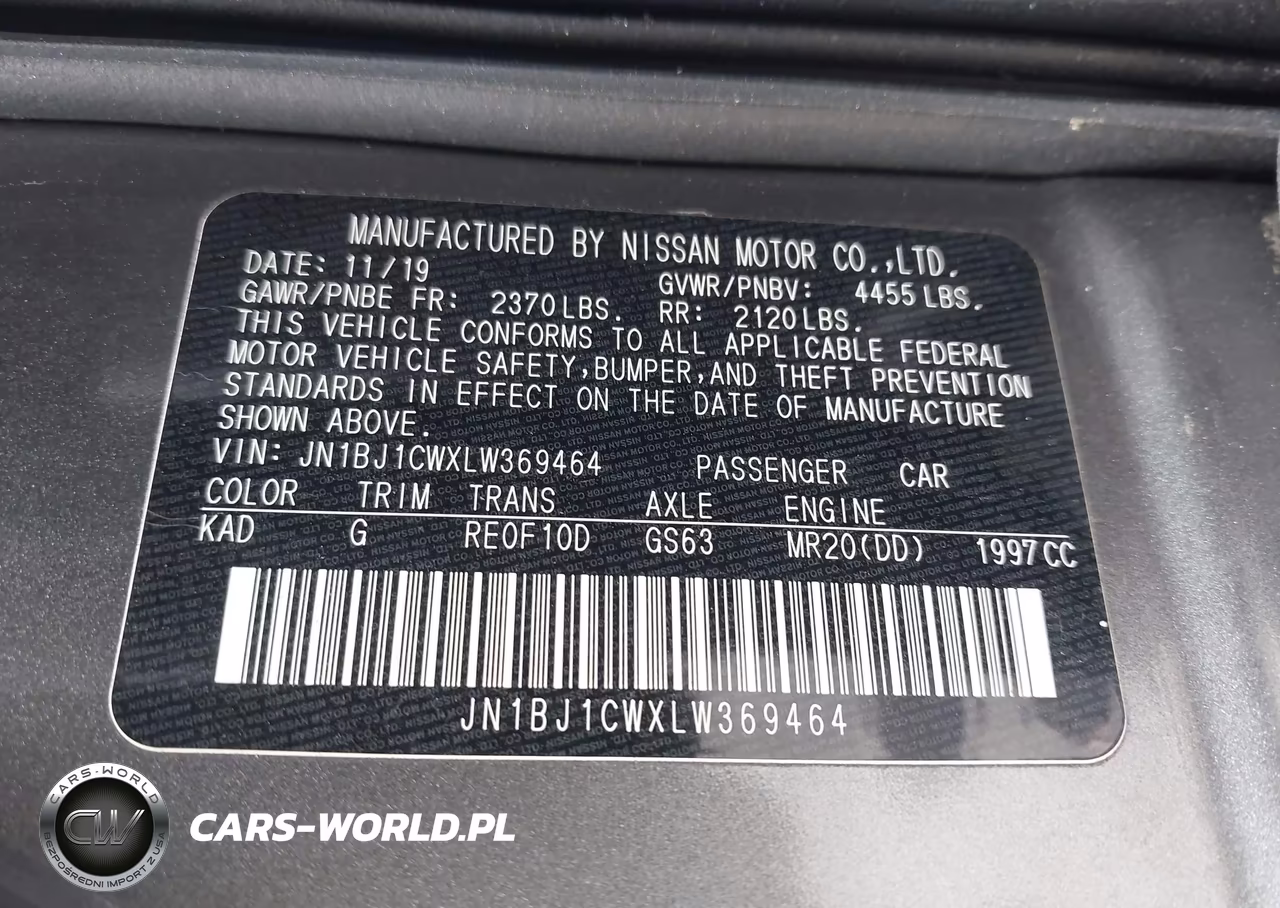 2020 Nissan Rogue Sport S Awd Xtronic Cvt VIN:JN1BJ1CWXLW369464 - 9