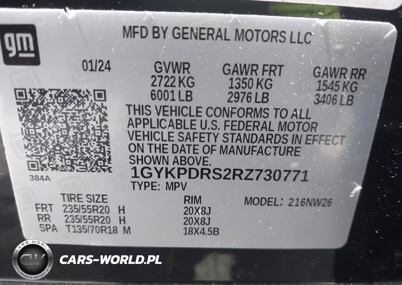 2024 Cadillac Xt6 Awd Premium Luxury VIN:1GYKPDRS2RZ730771 - 9