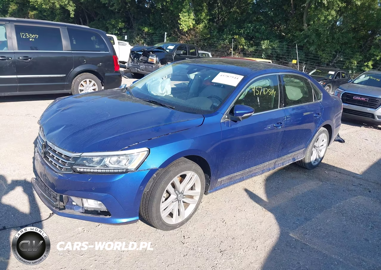 2017 Volkswagen Passat 1.8T Sel Premium VIN:1VWCT7A37HC054988 - 2