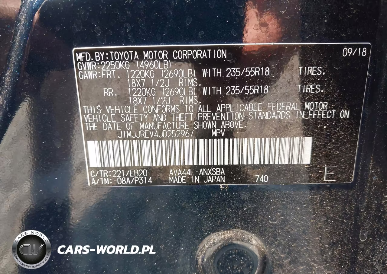2018 Toyota Rav4 Hybrid Se VIN:JTMJJREV4JD252967 - 9