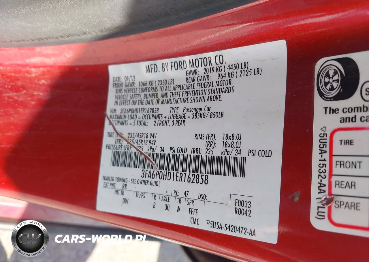 2014 Ford Fusion Se VIN:3FA6P0HD1ER162858 - 9