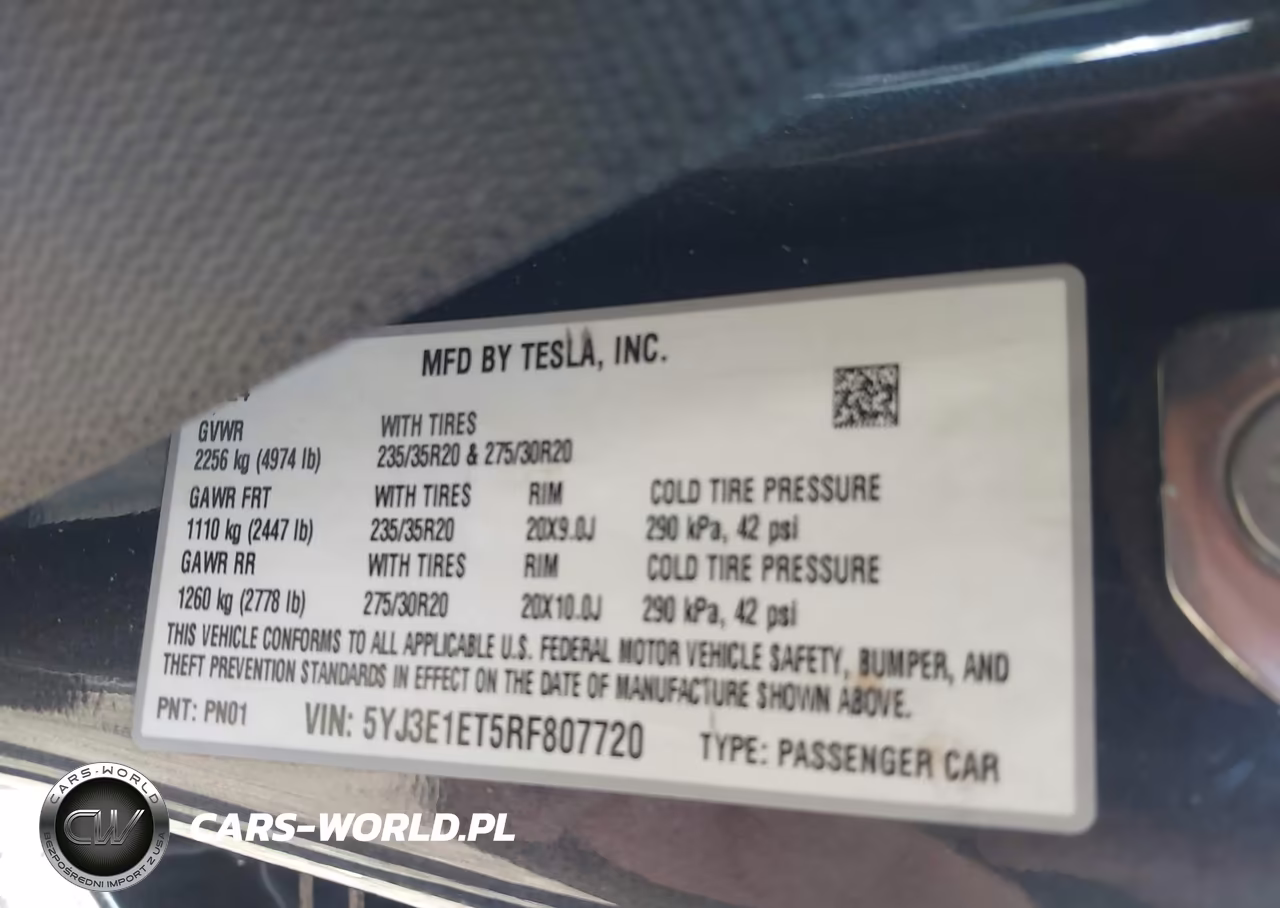 2024 Tesla Model 3 Performance All-Wheel Drive VIN:5YJ3E1ET5RF807720 - 9