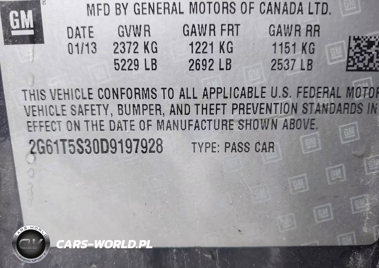 2013 Cadillac Xts Premium VIN:2G61T5S30D9197928 - 9