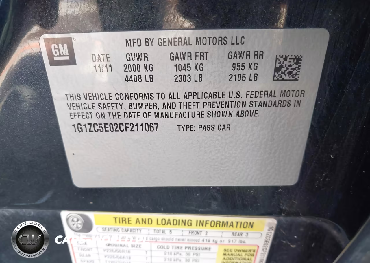 2012 Chevrolet Malibu 1Lt VIN:1G1ZC5E02CF211067 - 9