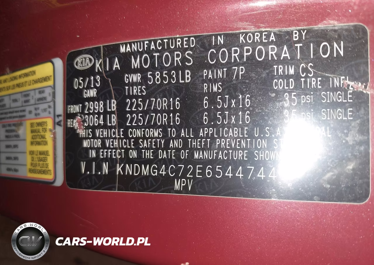 2014 Kia Sedona Lx VIN:KNDMG4C72E6544744 - 9