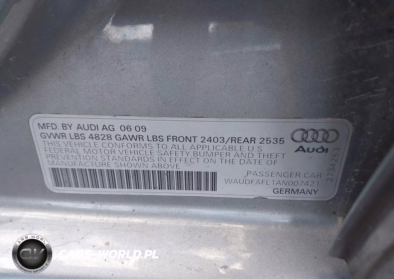 2010 Audi A4 2.0T Premium VIN:WAUDFAFL1AN007421 - 9