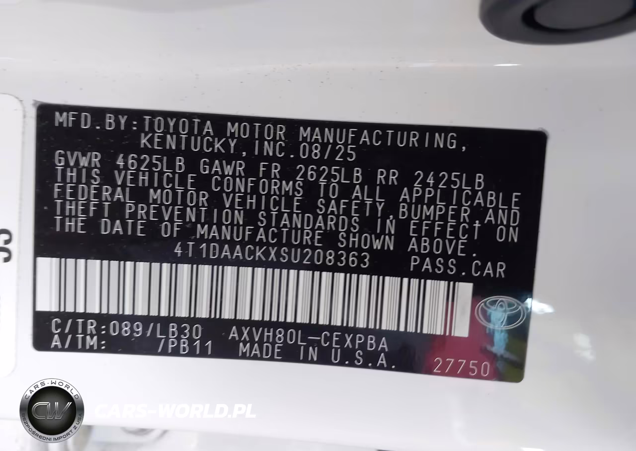 2025 Toyota Camry Xse VIN:4T1DAACKXSU208363 - 9