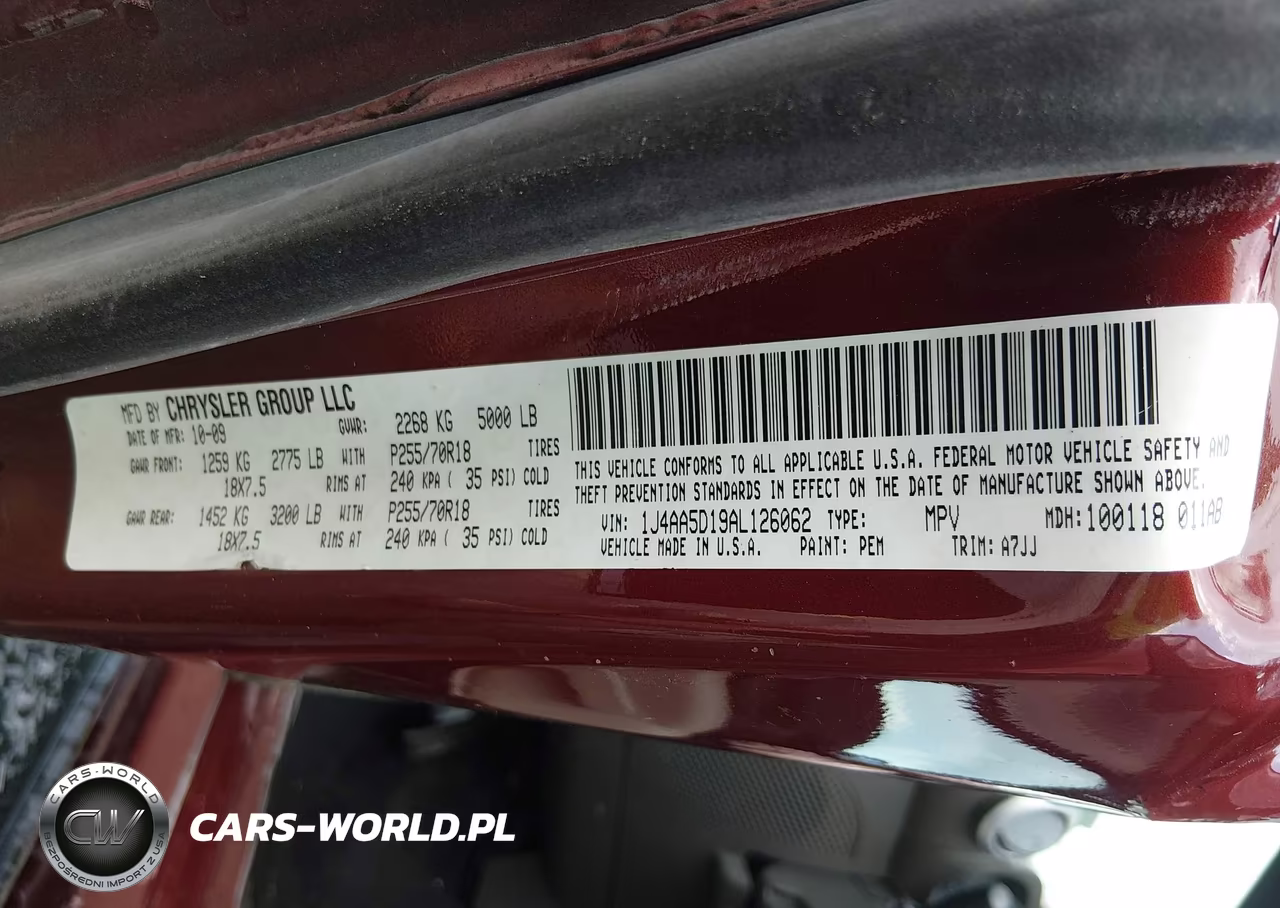 2010 Jeep Wrangler Sahara VIN:1J4AA5D19AL126062 - 9