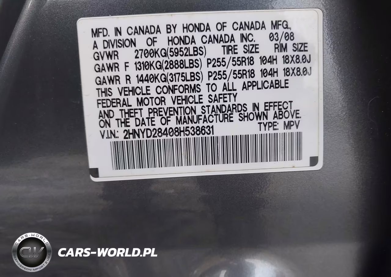 2008 Acura Mdx Technology Package VIN:2HNYD28408H538631 - 9