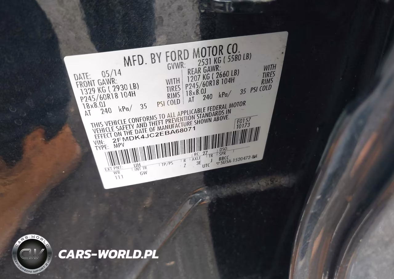 2014 Ford Edge Sel VIN:2FMDK4JC2EBA68071 - 9