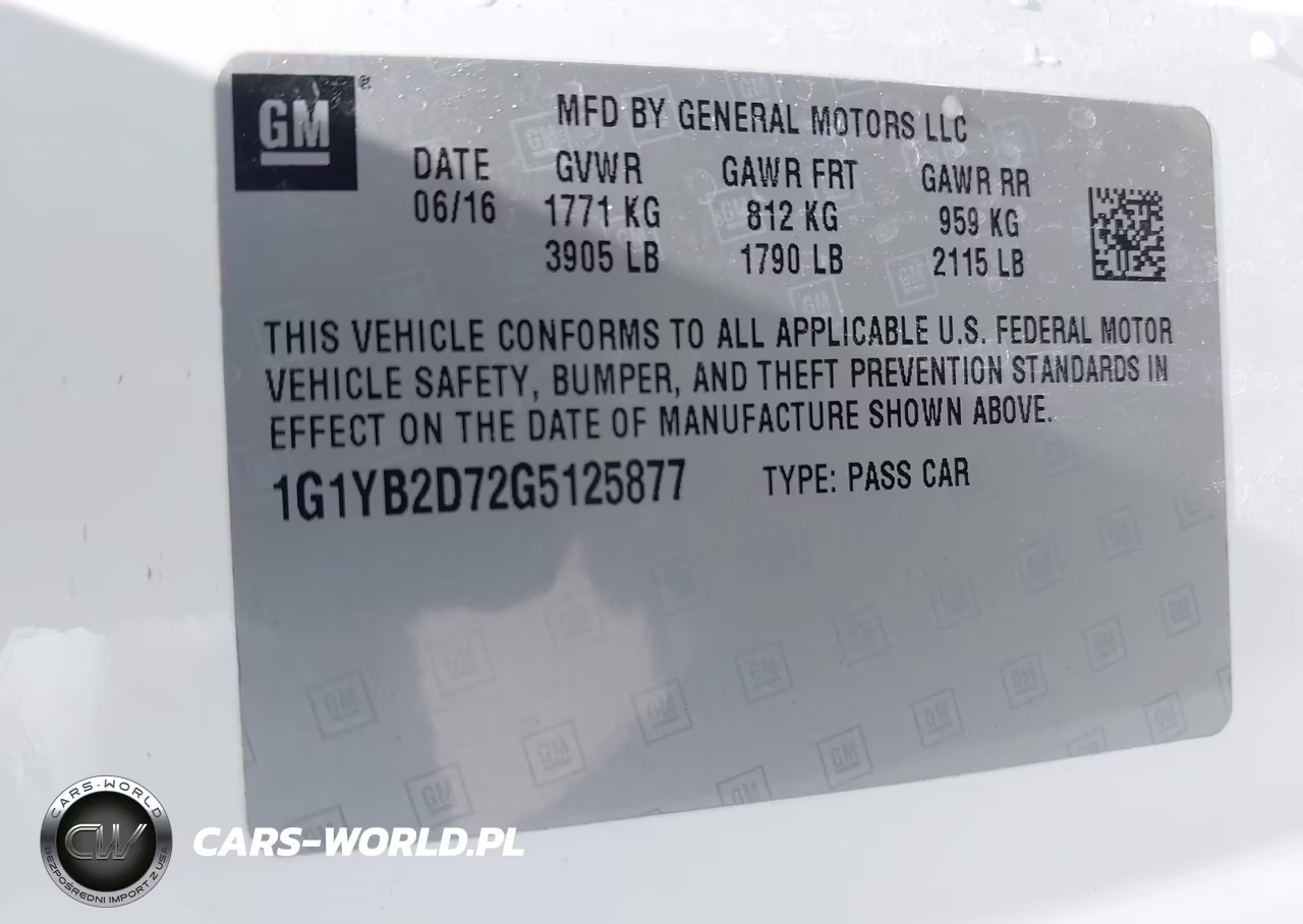 2016 Chevrolet Corvette Stingray VIN:1G1YB2D72G5125877 - 9