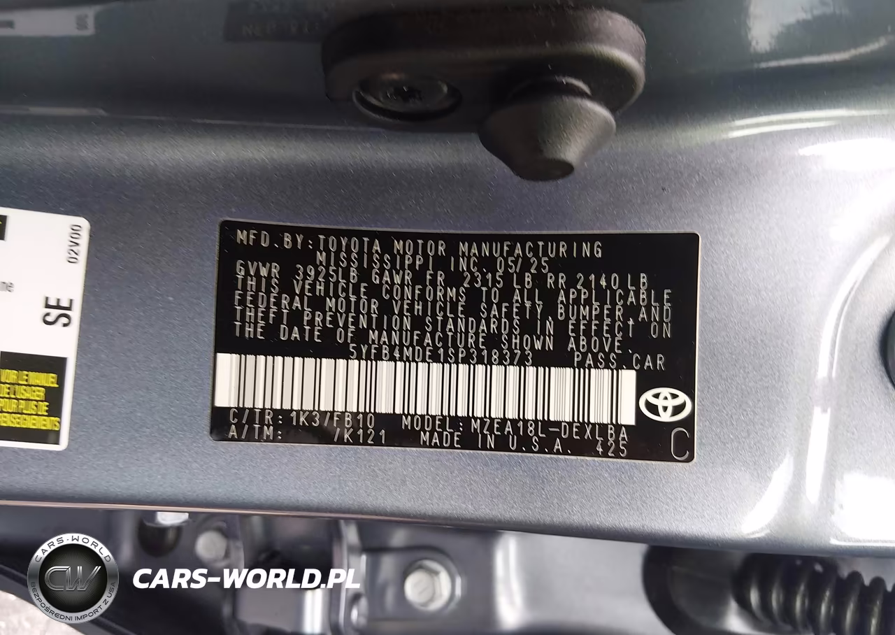 2025 Toyota Corolla Le VIN:5YFB4MDE1SP318373 - 9