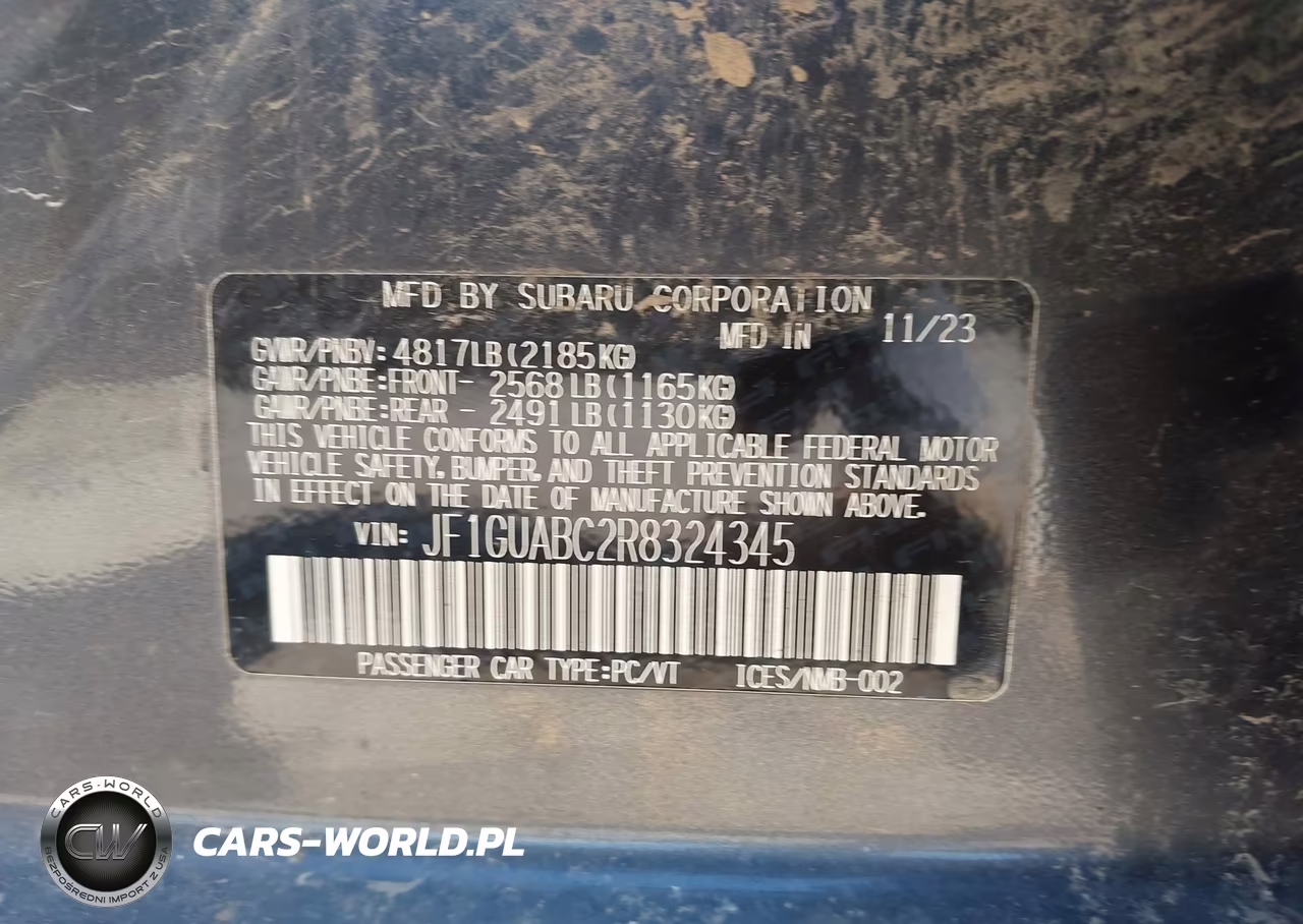 2024 Subaru Impreza Base 5-Door VIN:JF1GUABC2R8324345 - 9